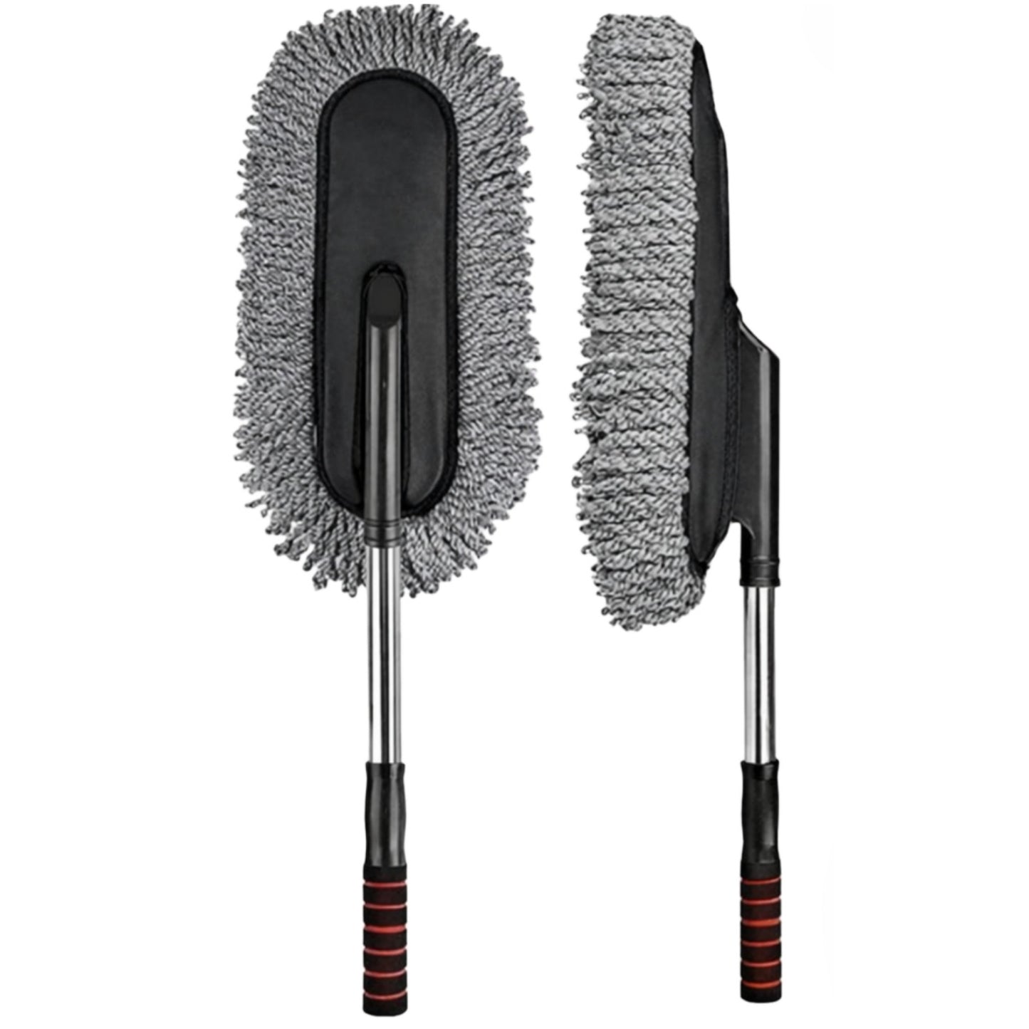 AutoGlow Premium Microfiber Car Duster & Telescoping Cleaning Mop